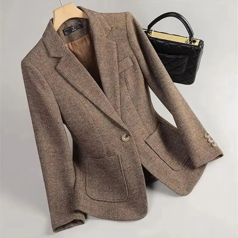 Evelyn Wool Tailored Blazer
