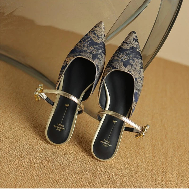 Kennedy Pointed Mule Heels