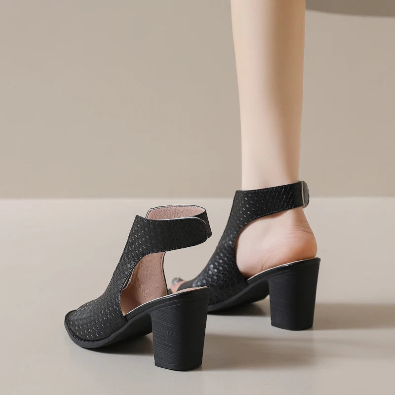 Celeste Open Toe Heels