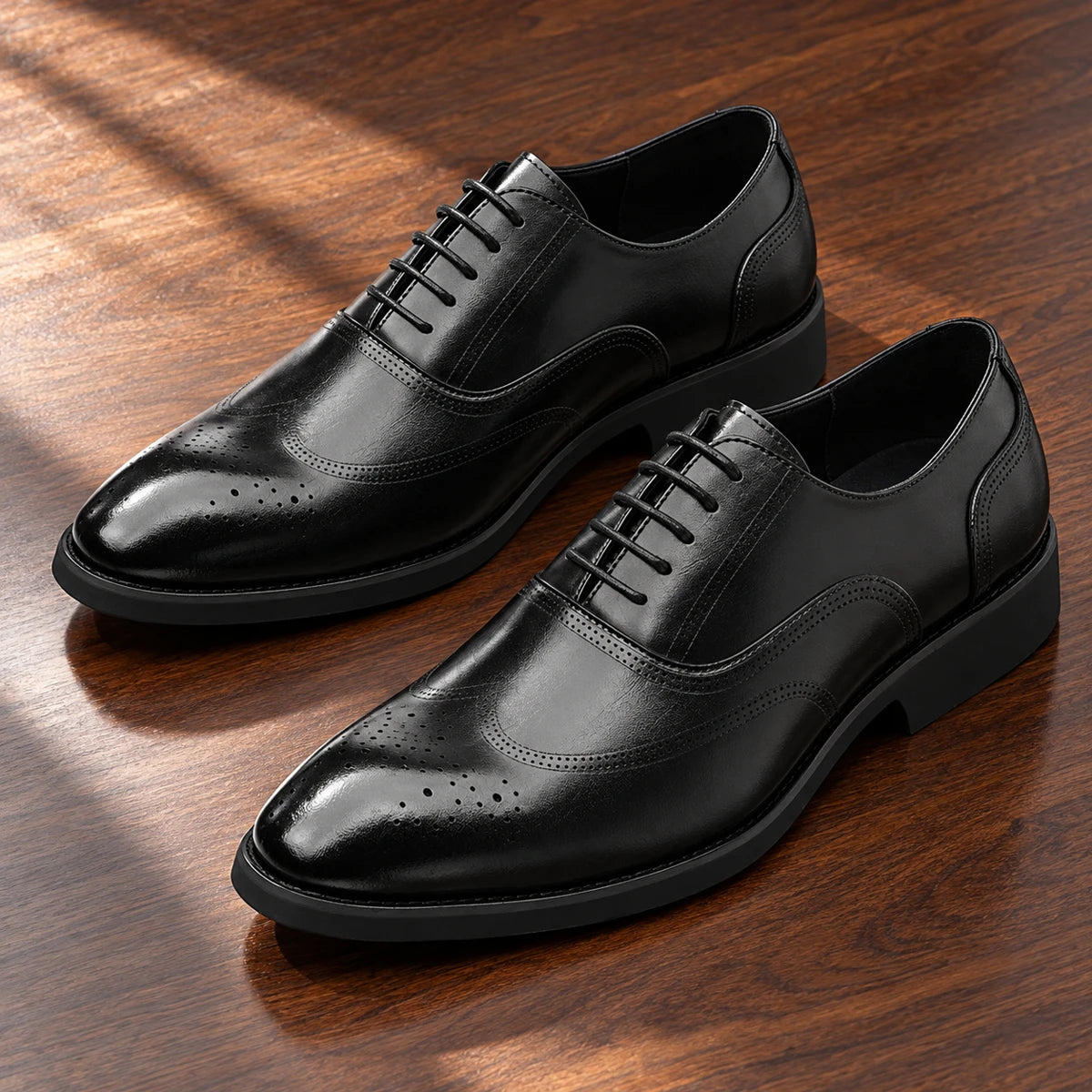 Cowhide Leather Dress Shoes | August Black secondary
