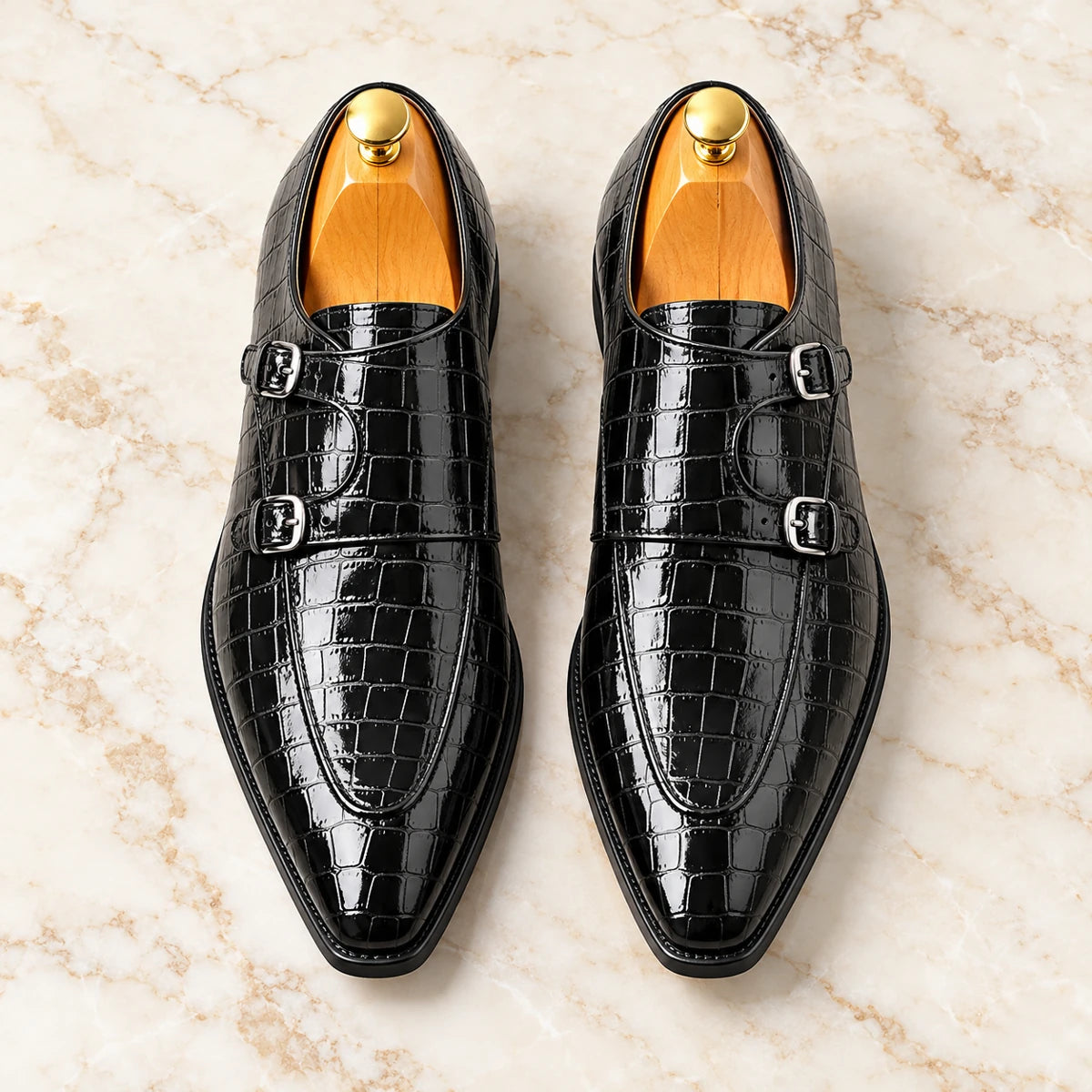 Cowhide Leather Shoes | Benedict Black 1 secondary