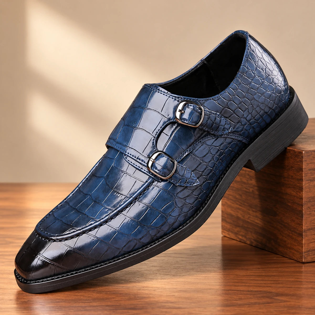 Cowhide Leather Shoes | Benedict Blue primary