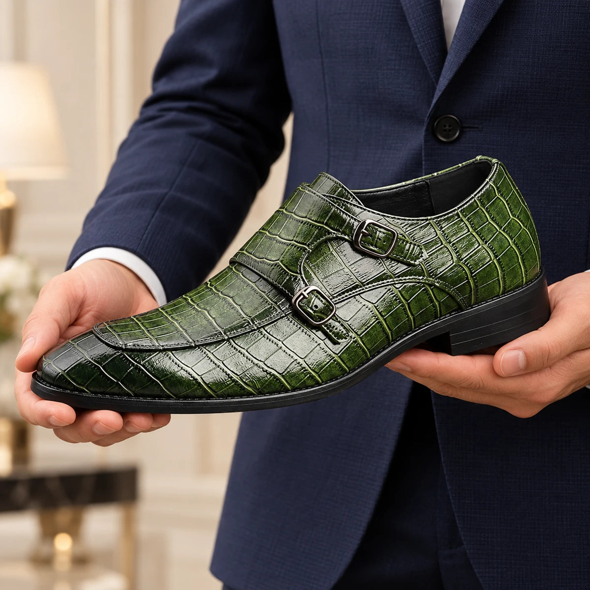 Cowhide Leather Shoes | Benedict Green handheld