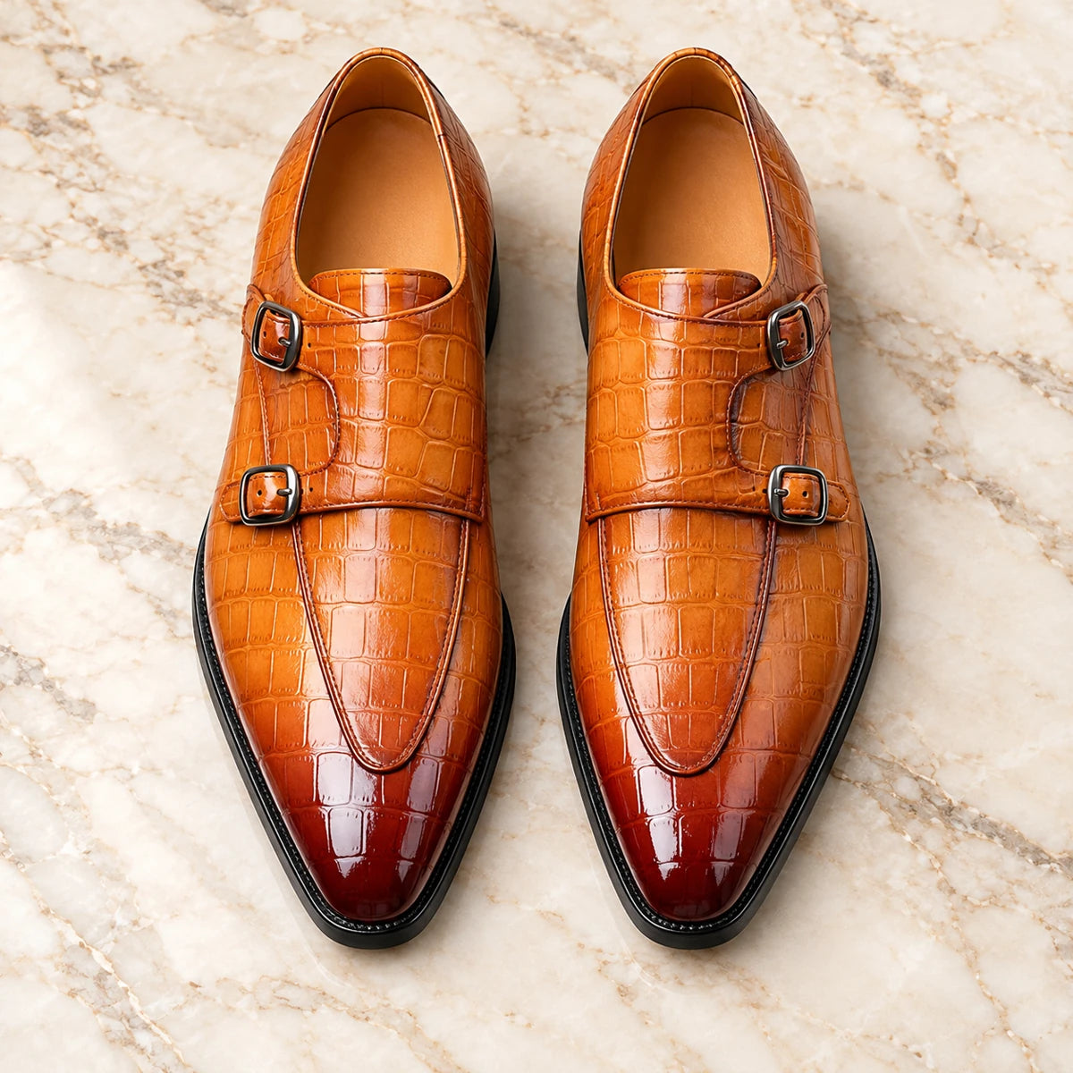Cowhide Leather Shoes | Benedict Yellow secondary