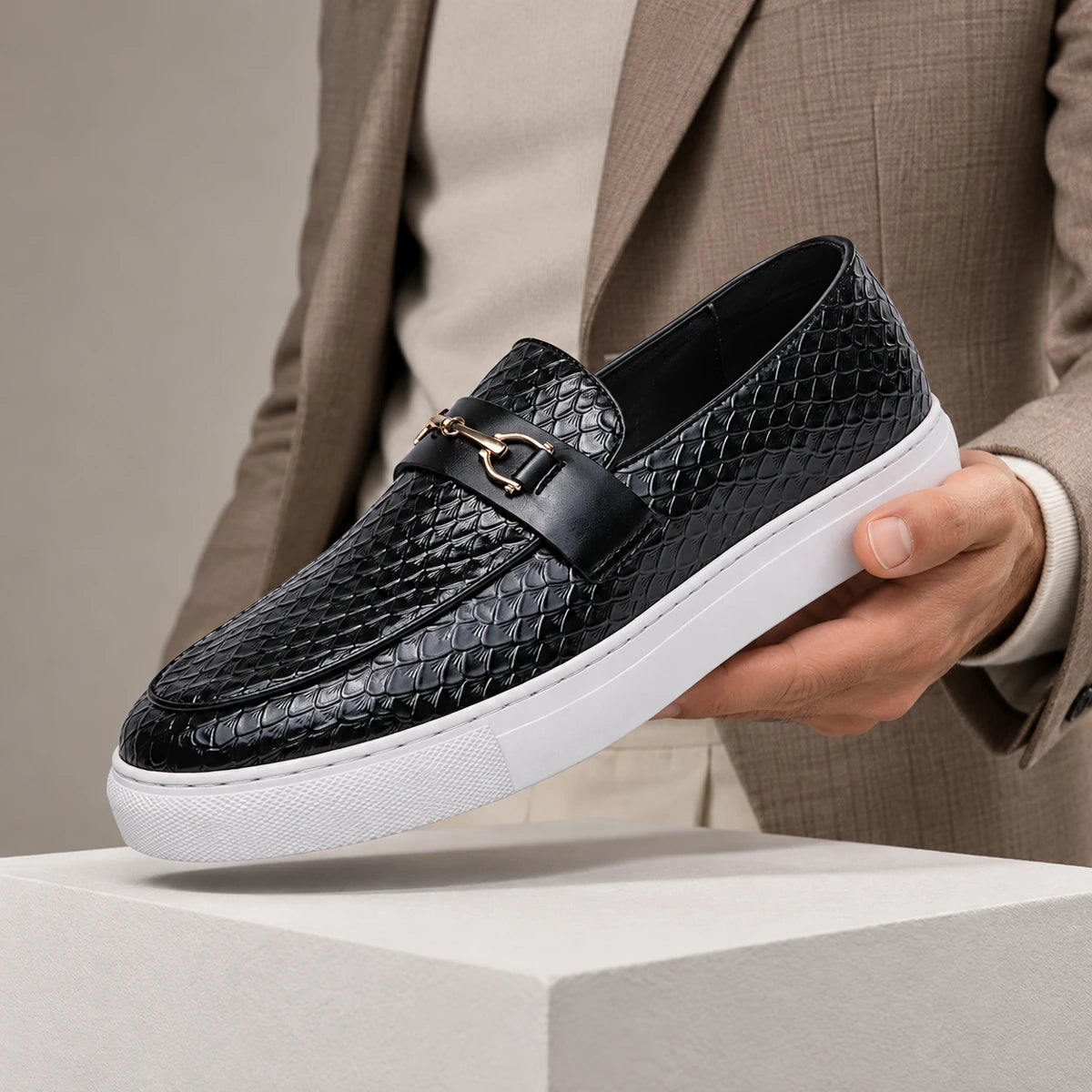 Leather Loafers | Judah Black handheld