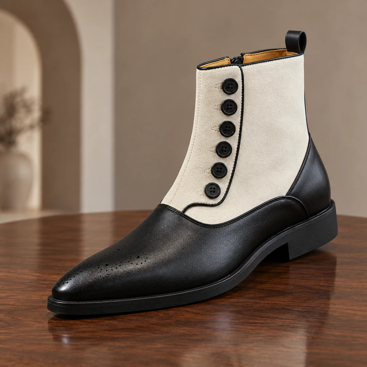 Finley Boots Black White primary