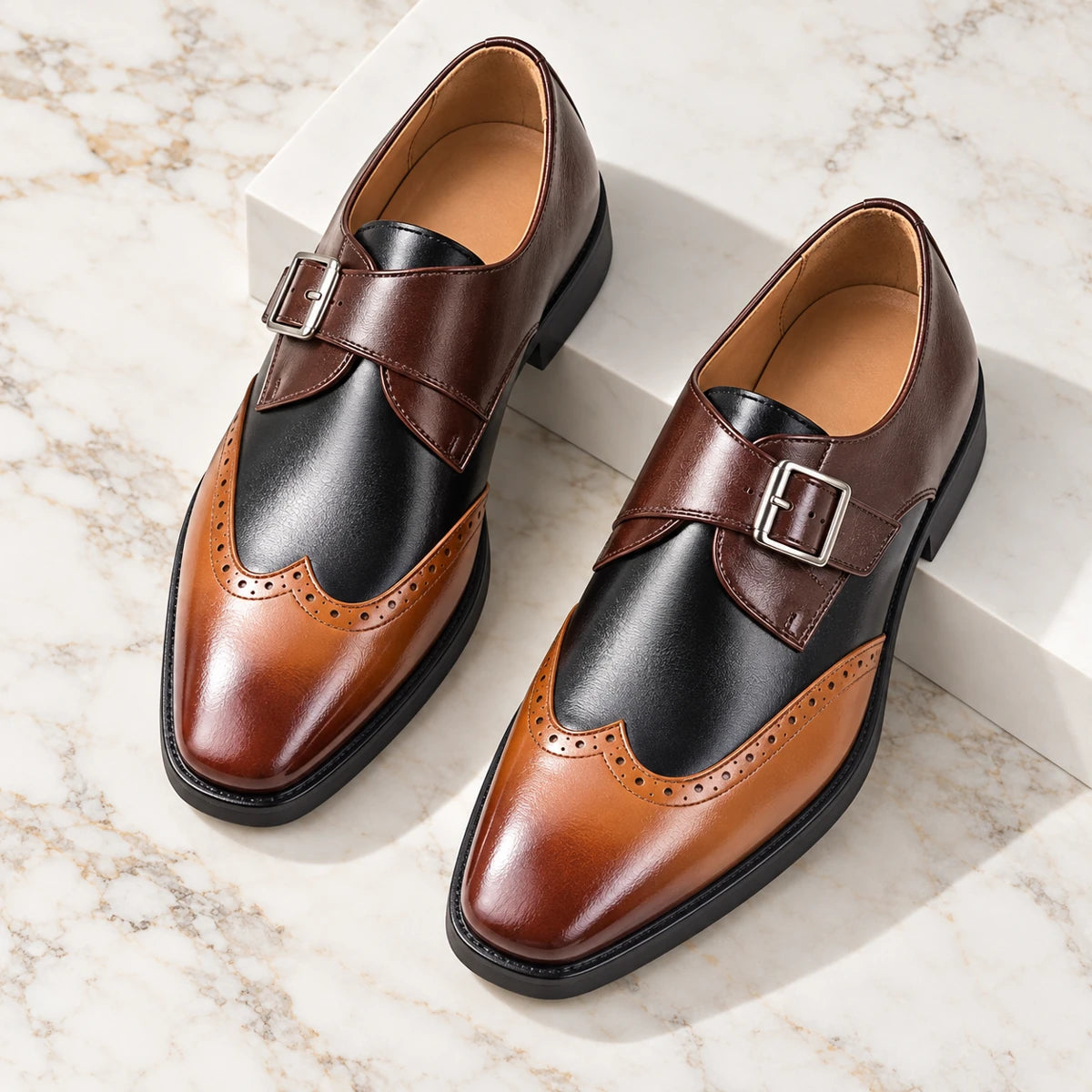 Leather Shoes | Irving Brown/Black secondary