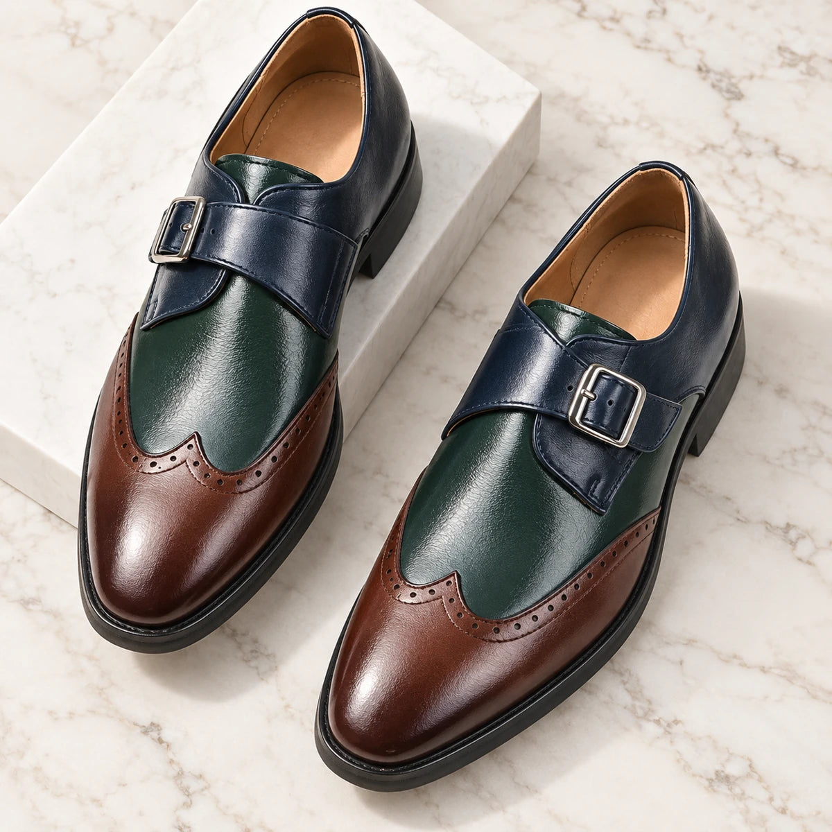 Leather Shoes | Irving Brown/Green secondary