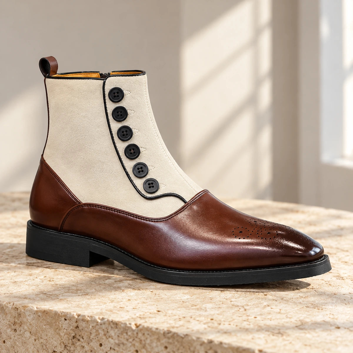 Finley Boots Brown White secondary