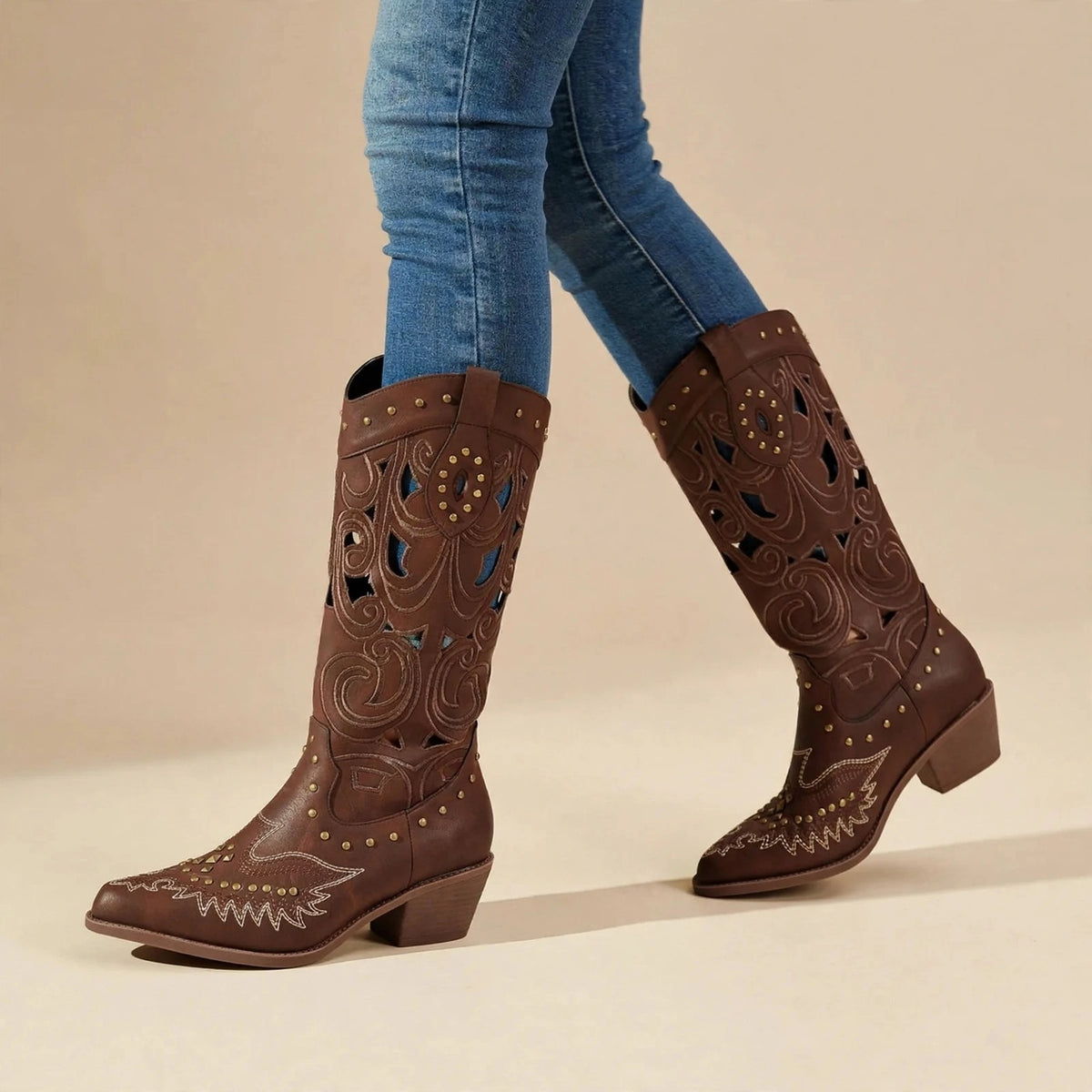 Rylee Studded Western Boots