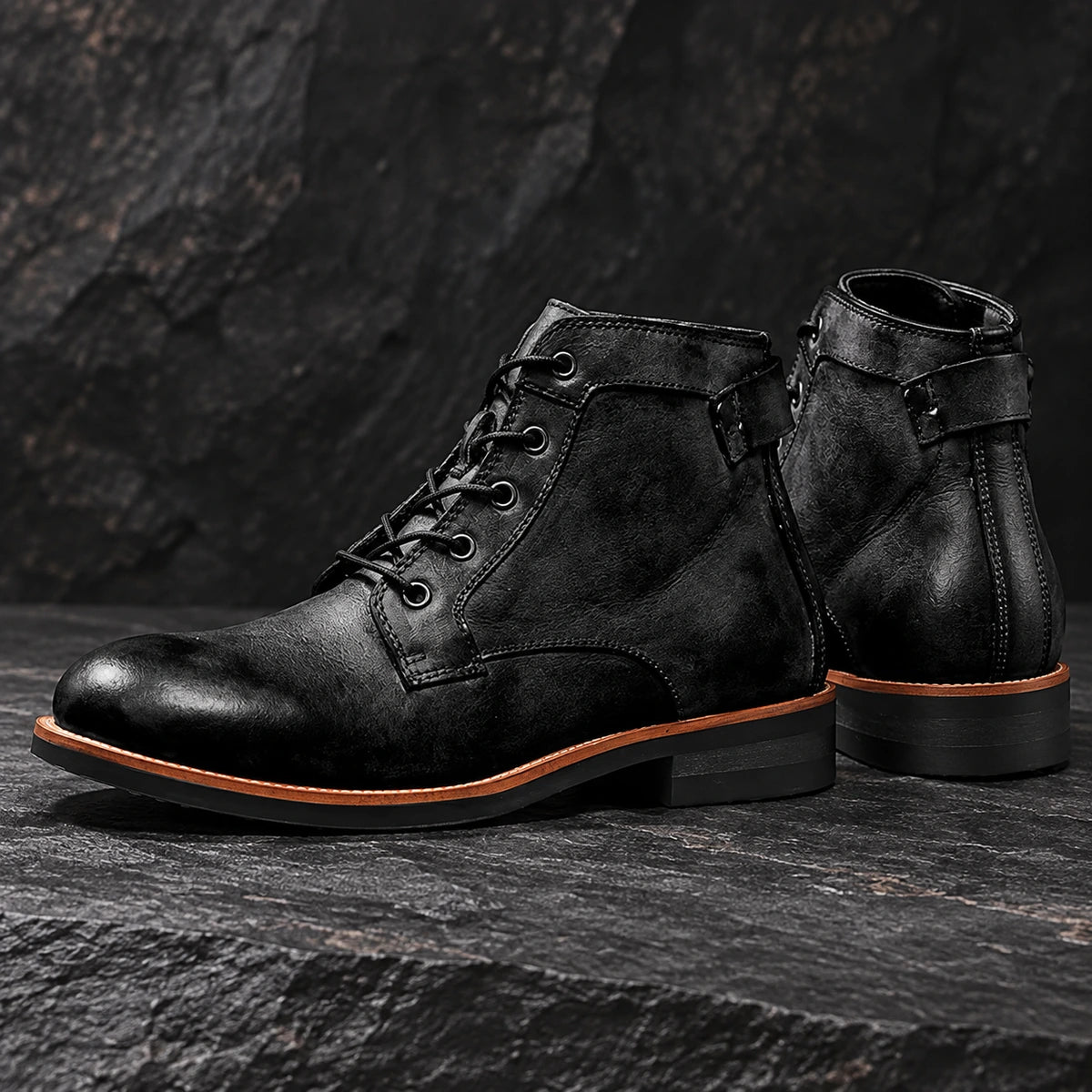 Burnished Boots | Vincent Black side view