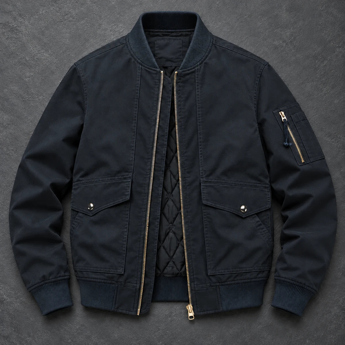 Cotton Jacket | Aksel Blue overhead