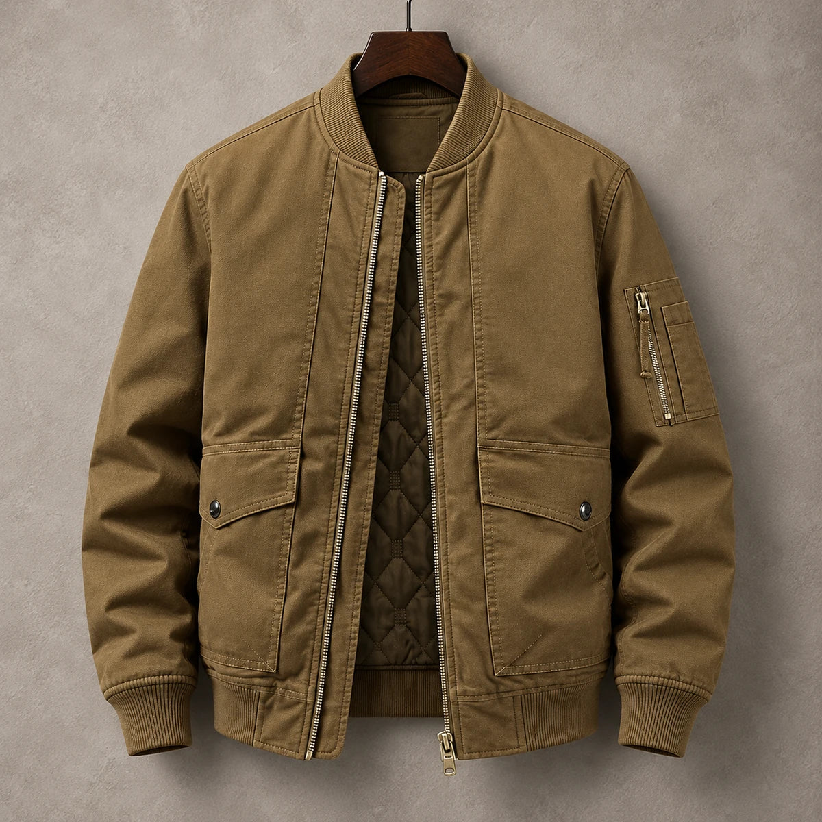 Cotton Jacket | Aksel Brown front