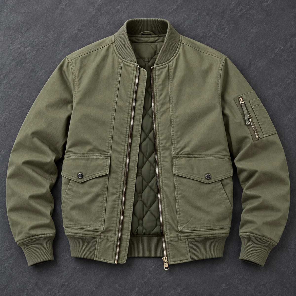 Cotton Jacket | Aksel Green overhead