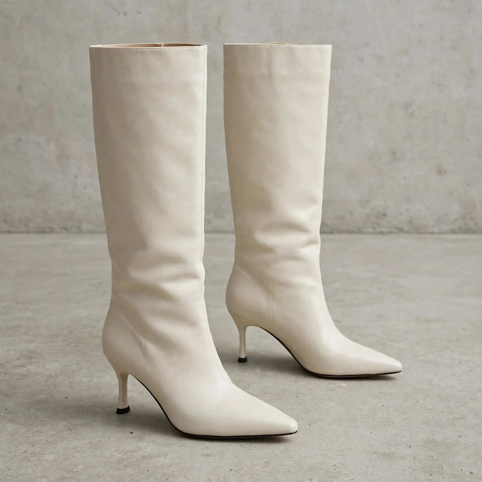 Charlotte Leather Knee Boots