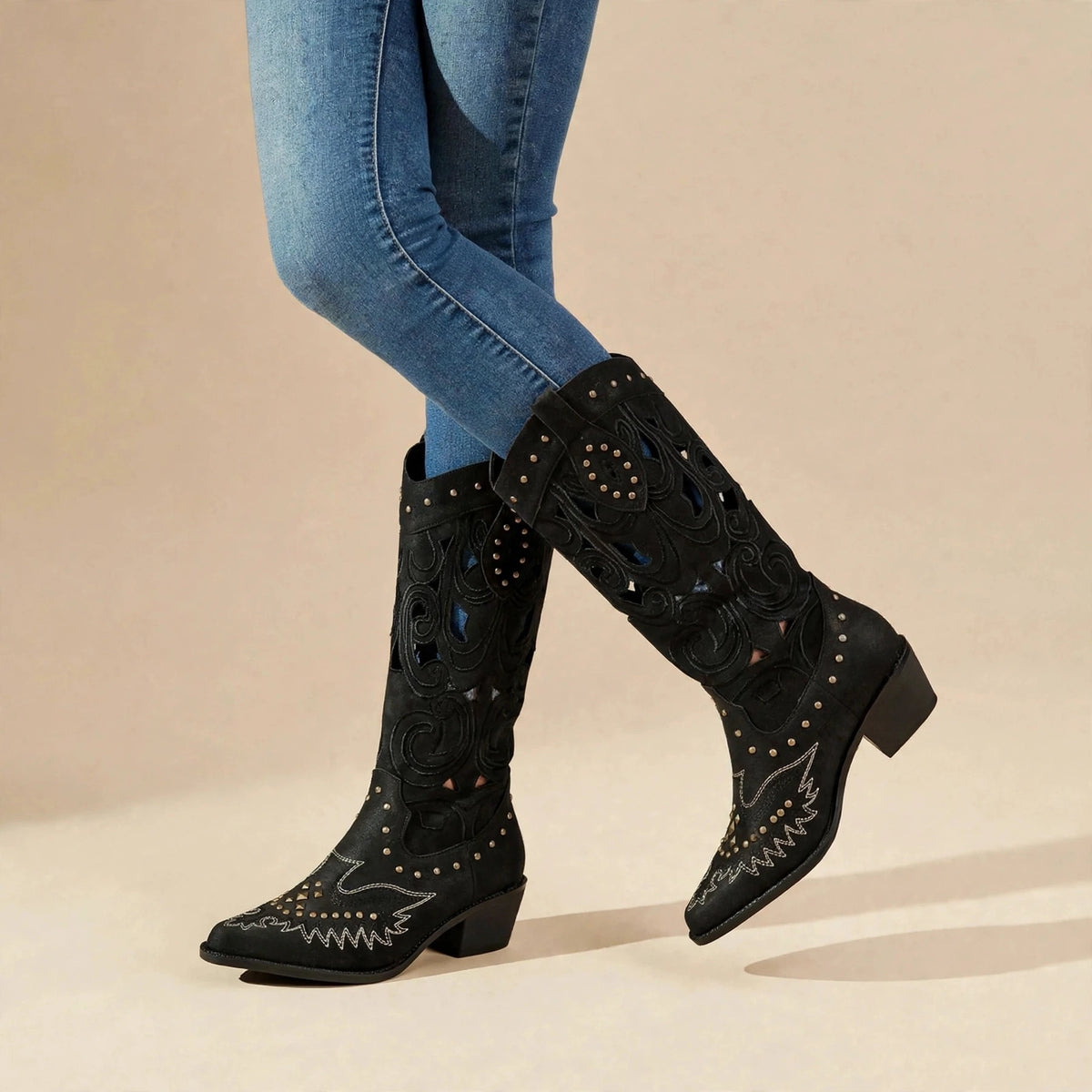 Rylee Studded Western Boots