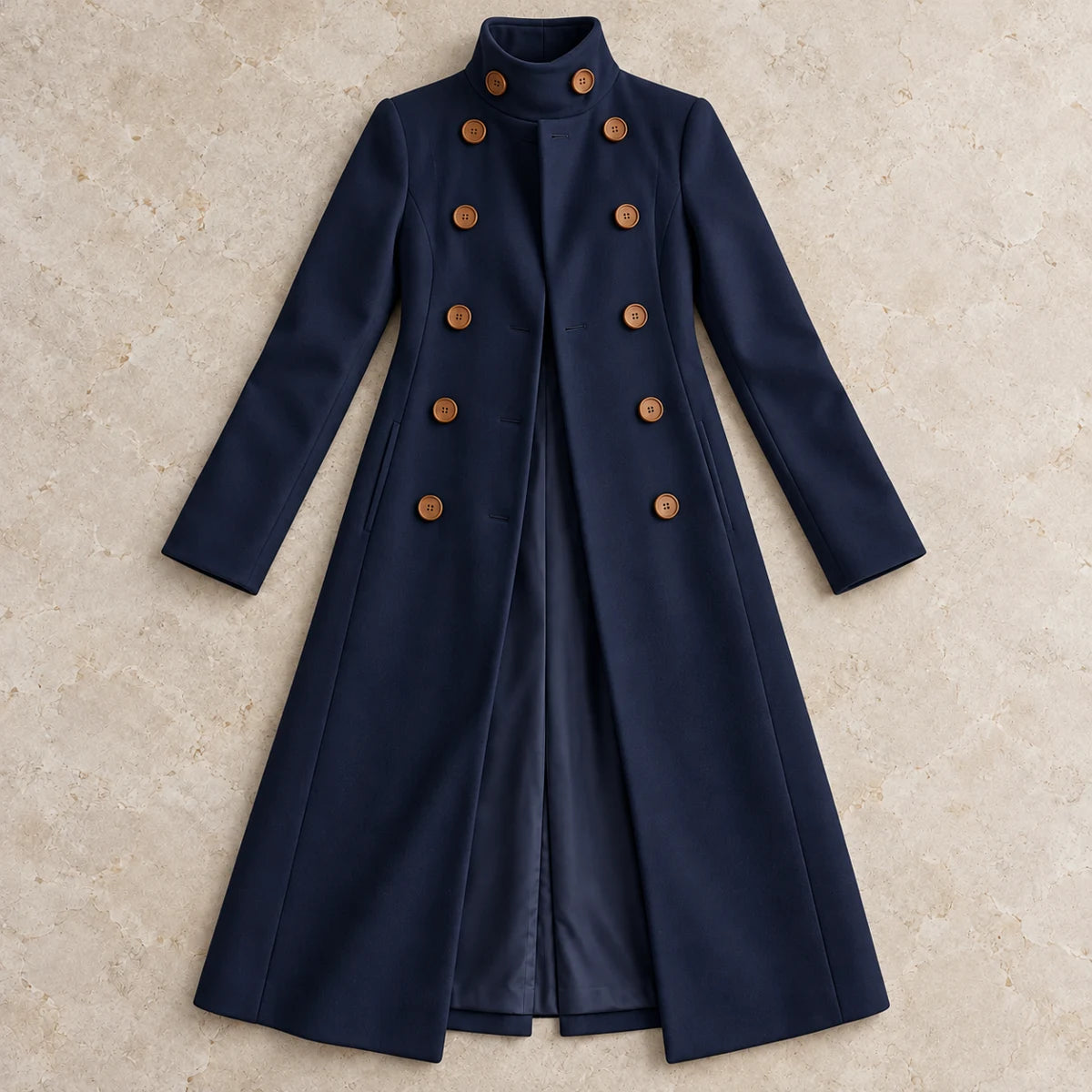 Dobby Coat | Rosalyn Blue flatlay