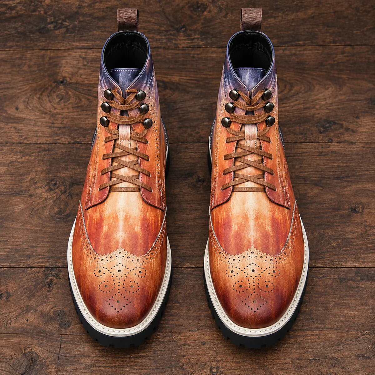 Faux Leather Boots | Edmund Multicolor secondary
