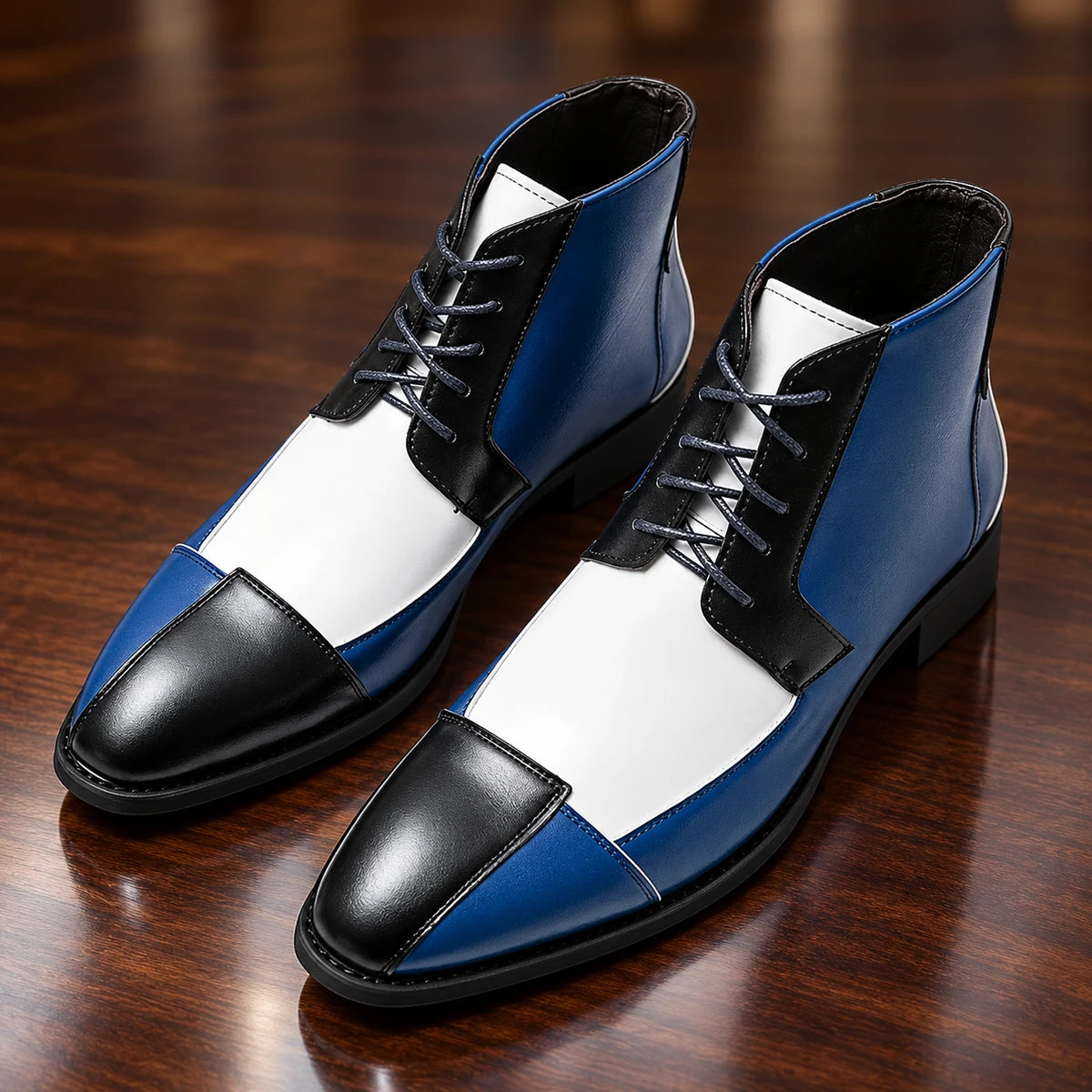 Faux Leather Boots | Edwin Blue 1 secondary