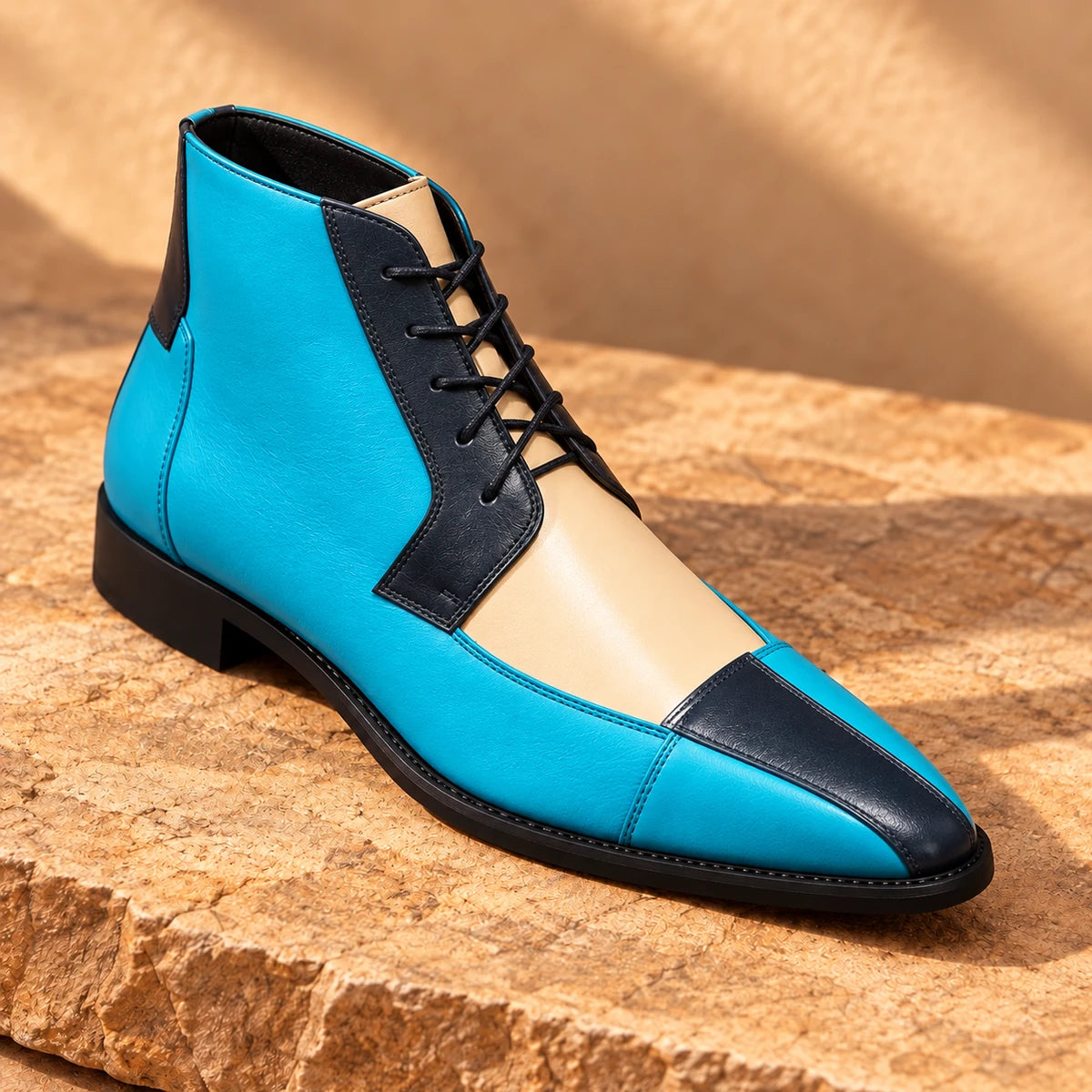 Faux Leather Boots | Edwin Blue primary
