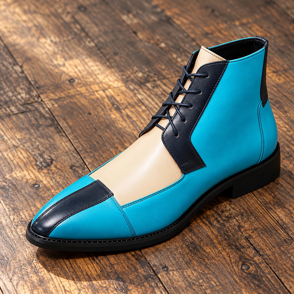 Faux Leather Boots | Edwin Blue secondary