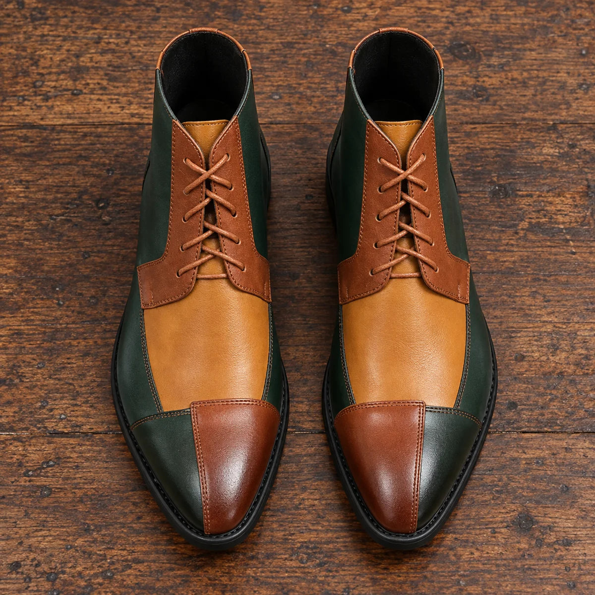 Faux Leather Boots | Edwin Green secondary