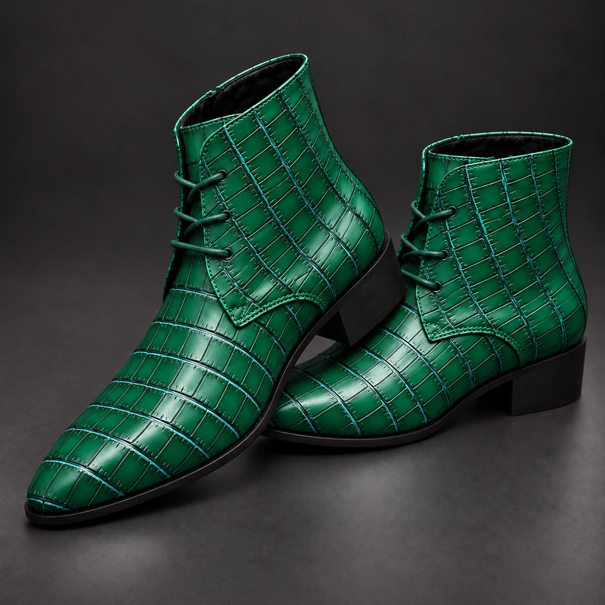 Genuine Leather Boots | Kieran Green stacked pair