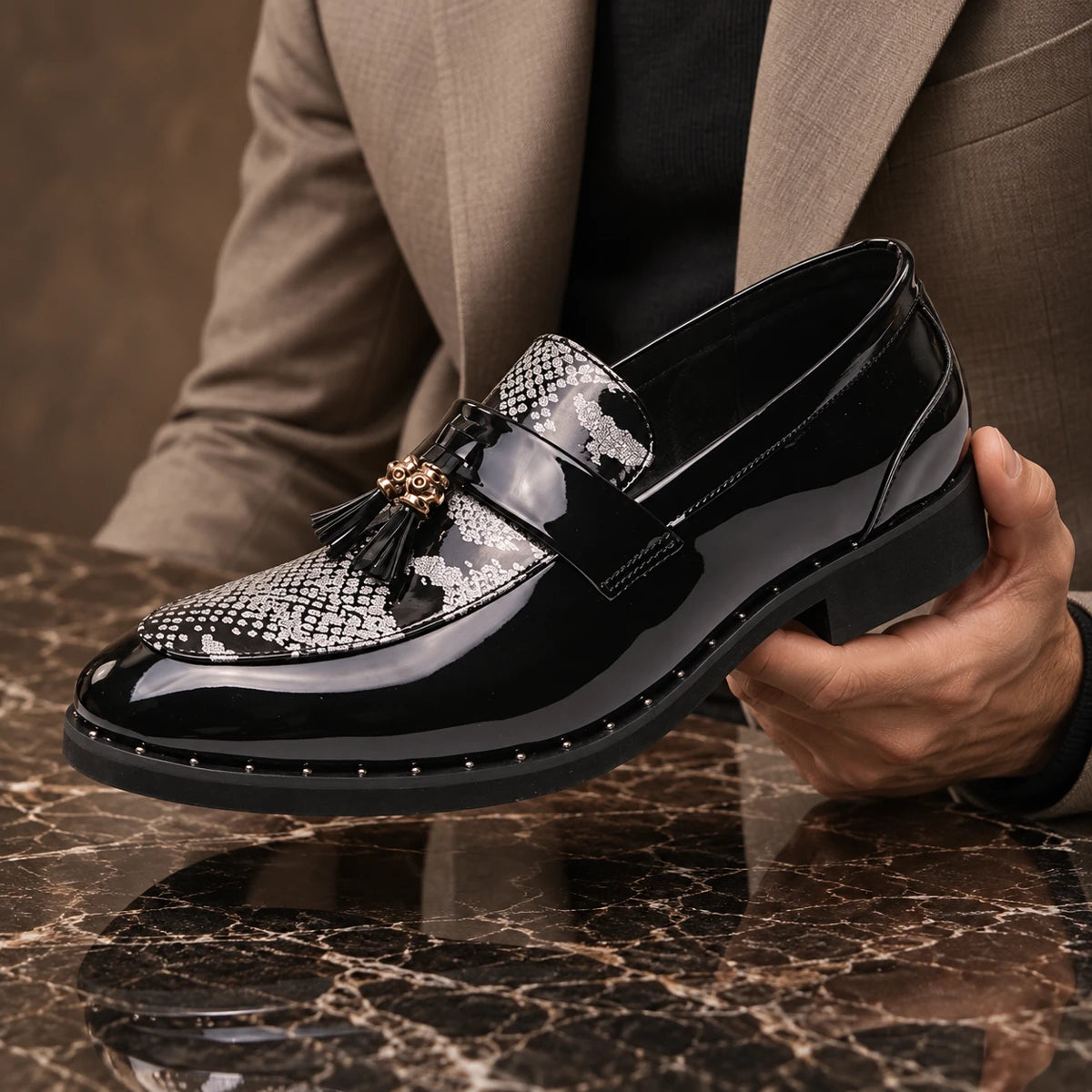 Kendrick Loafers Silver handheld