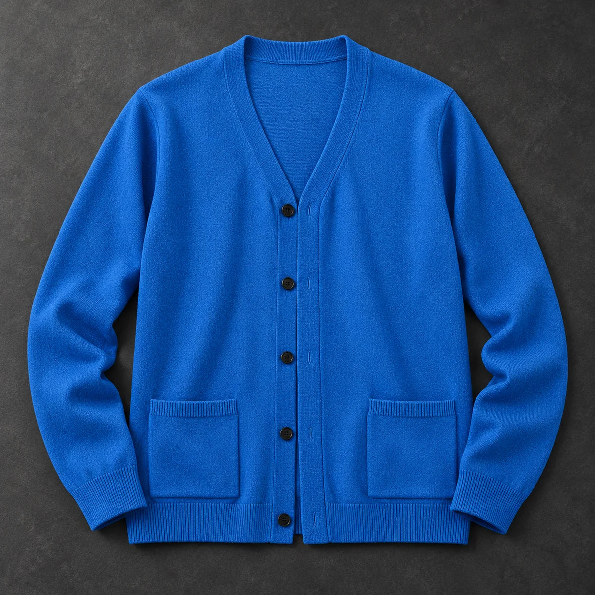 Knit Cardigan | Desmond Blue flatlay