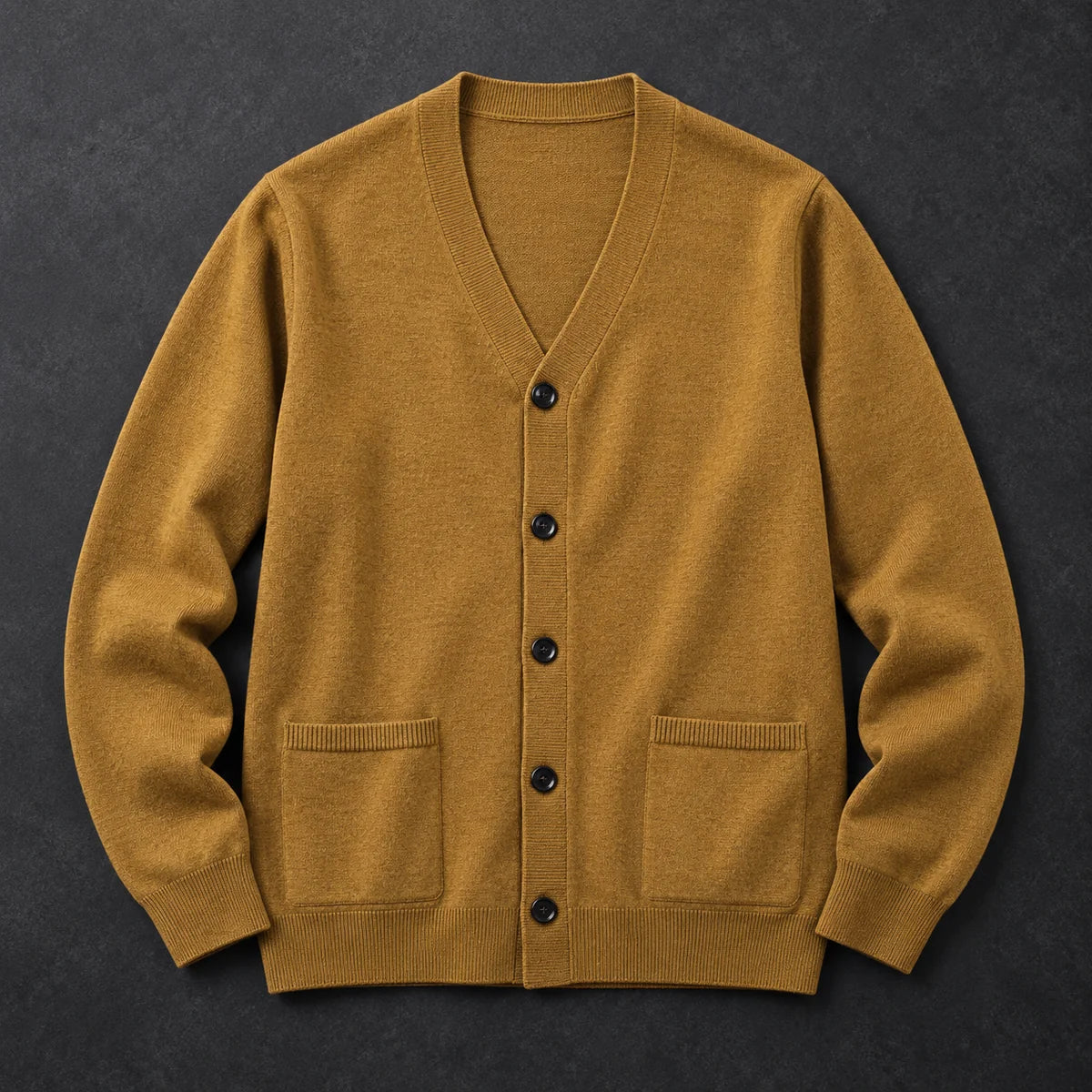Knit Cardigan | Desmond Brown flatlay