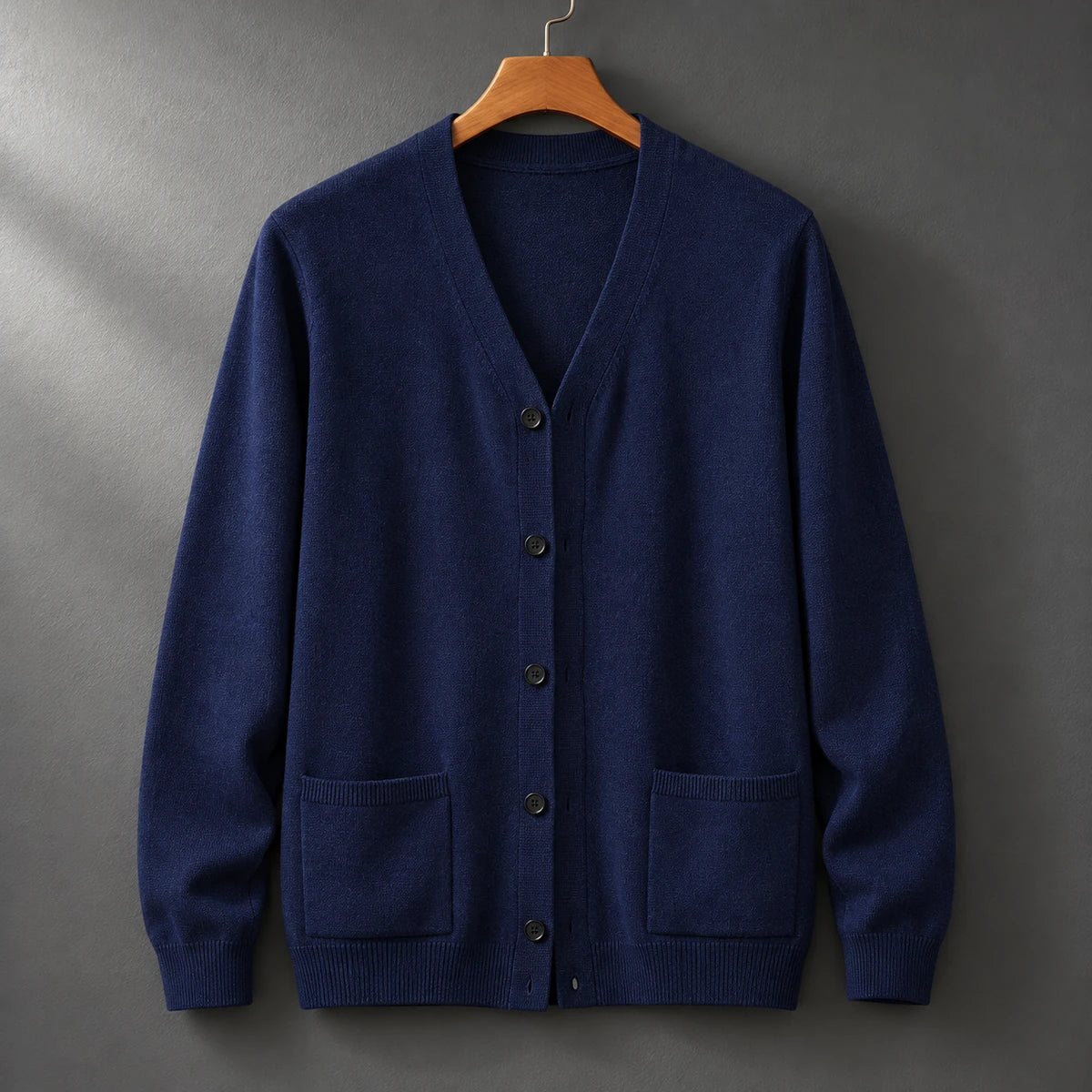 Knit Cardigan | Desmond Navy hanger