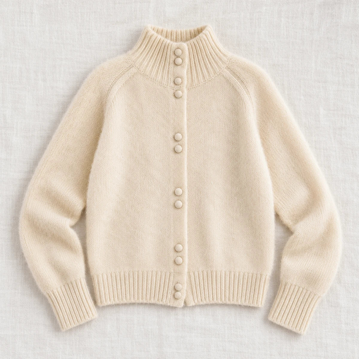 Knit Cardigan | Helena Beige flatlay