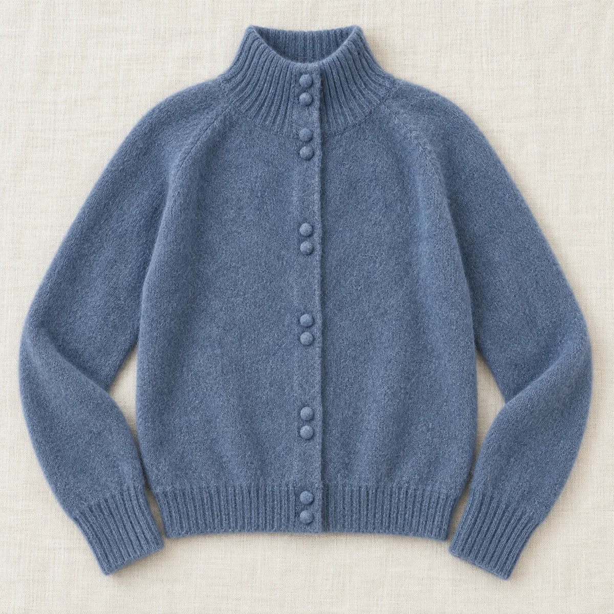 Knit Cardigan | Helena Blue flatlay