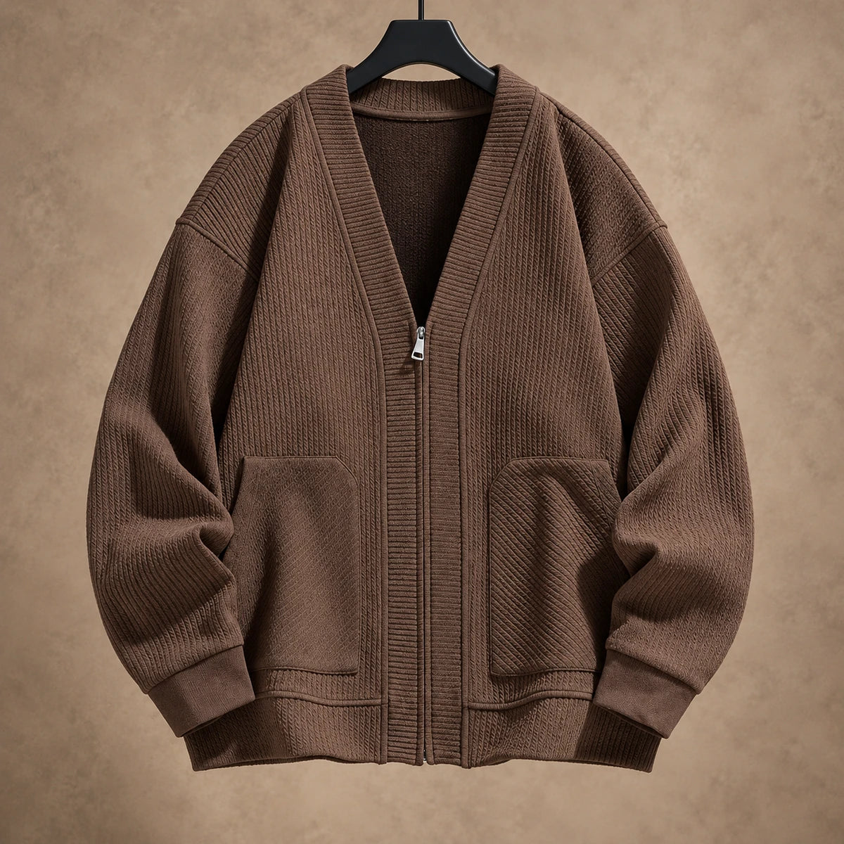 Knit Cardigan | Jorgen Brown front