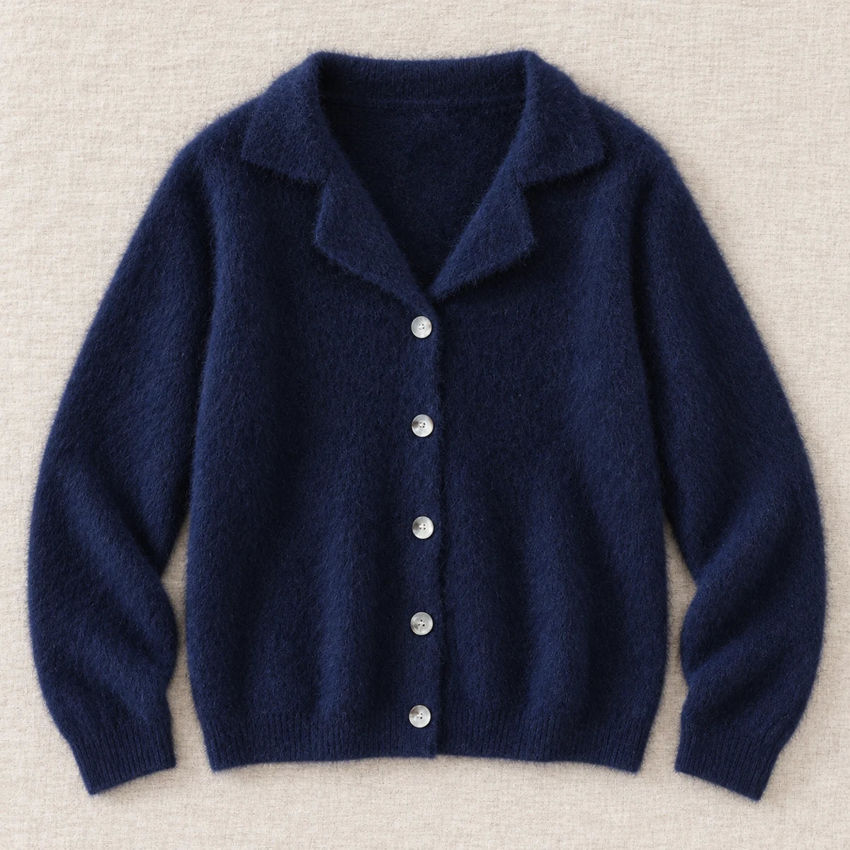 Knit Cardigan | Lucia Blue flatlay
