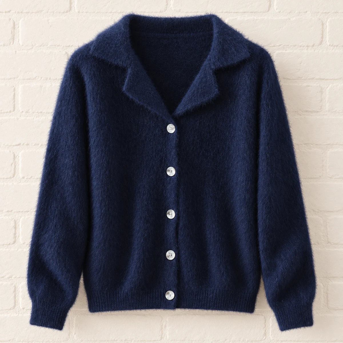 Knit Cardigan | Lucia Blue front
