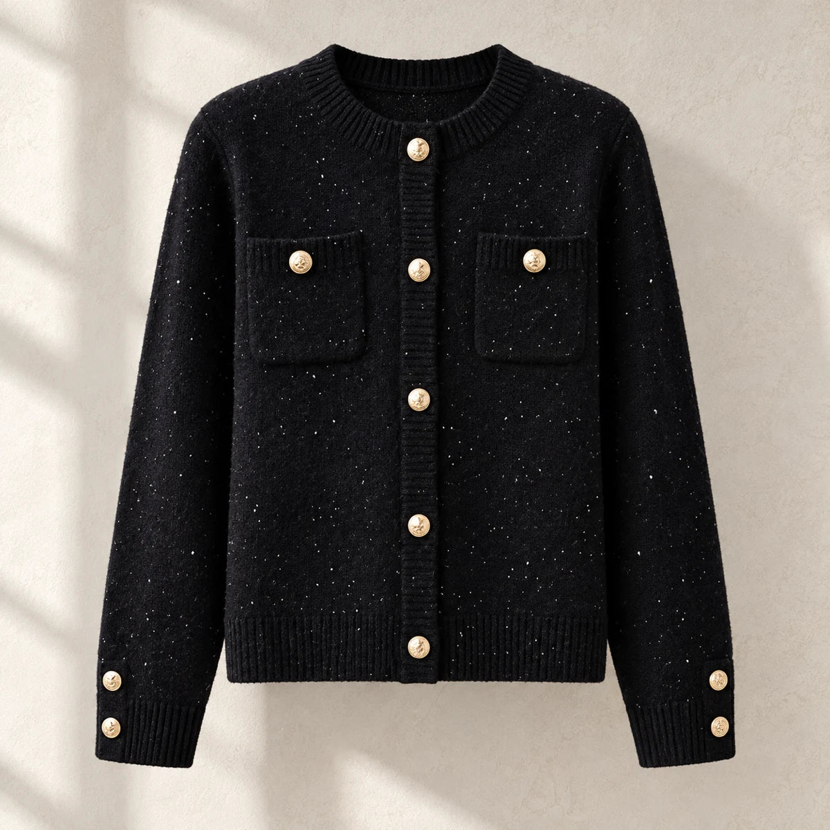 Knit Cardigan | Marisol Black front