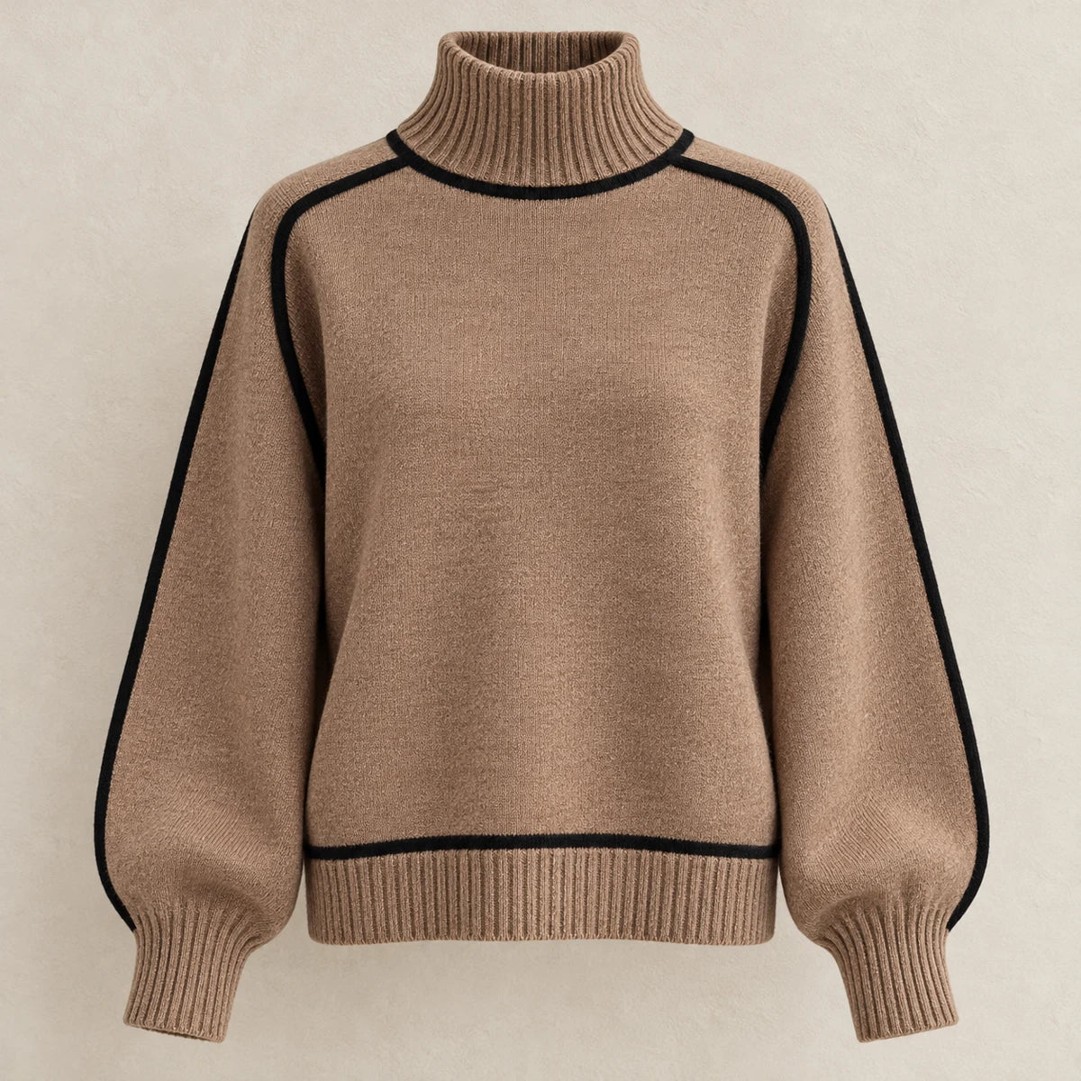 Knit Sweater | Lenora Brown front