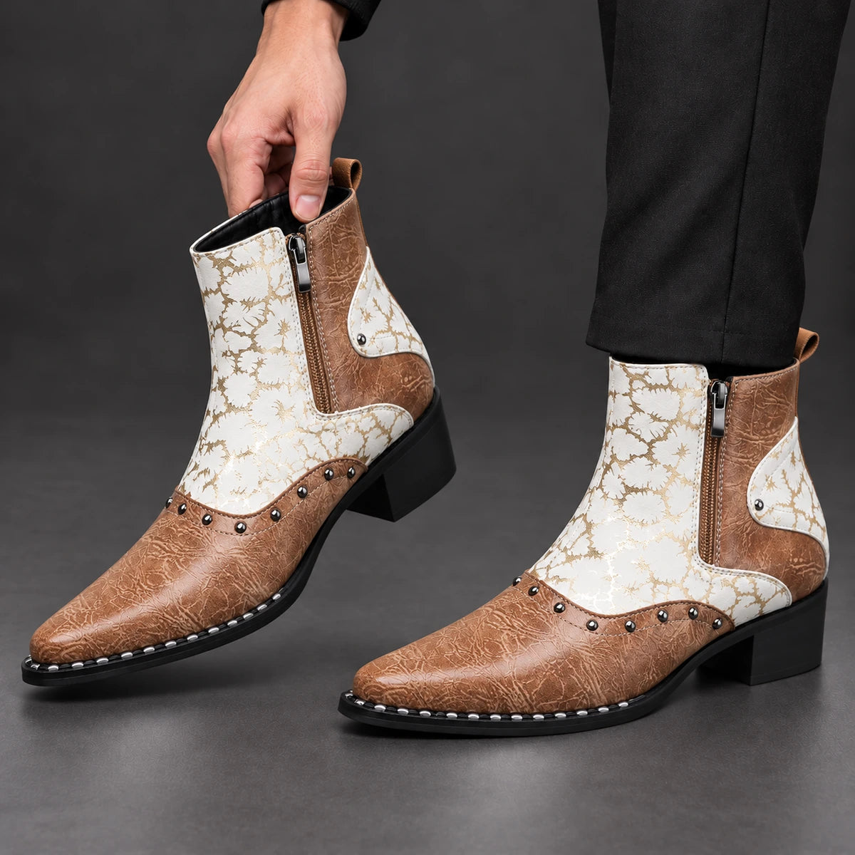Leather Boots | Cassius Brown model handheld