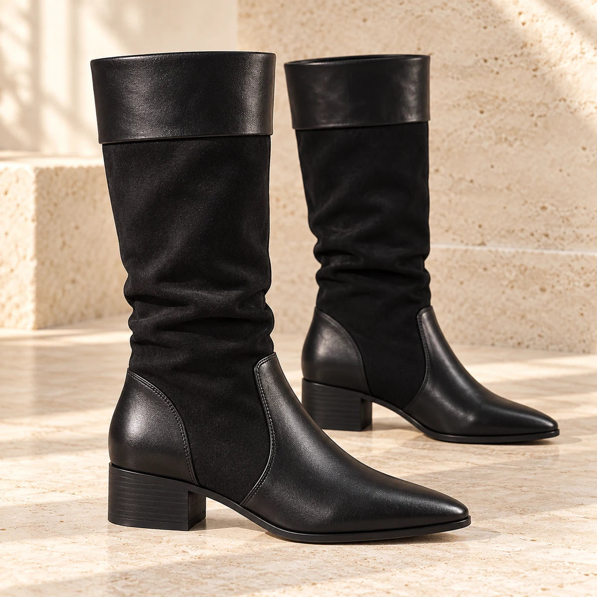 Leather Boots | Colette Black side