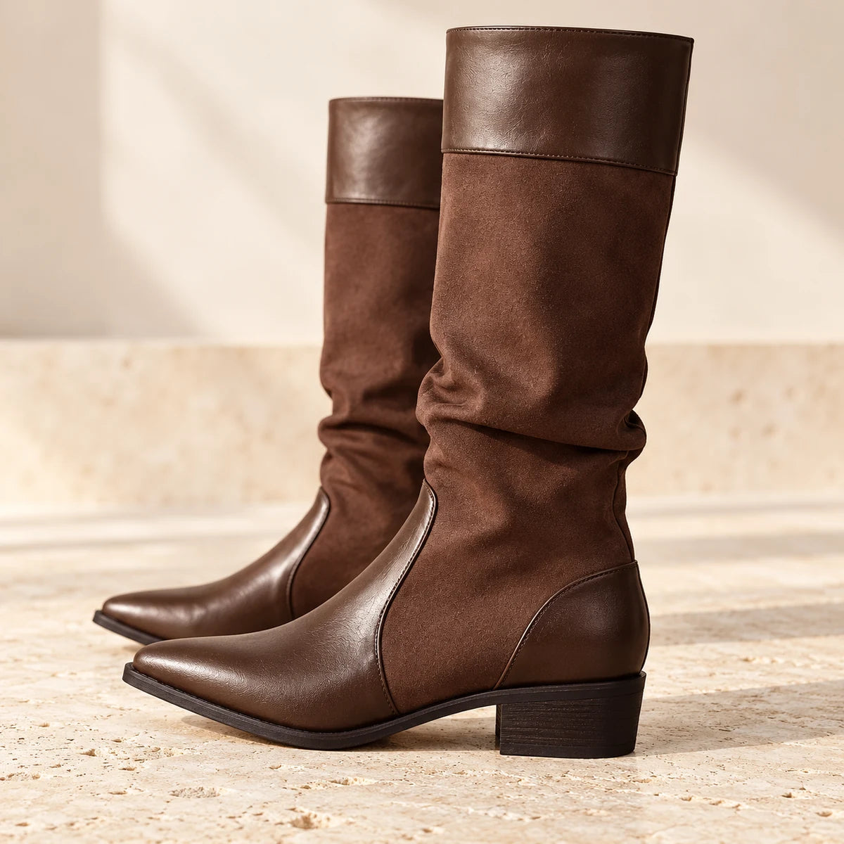 Leather Boots | Colette Brown side