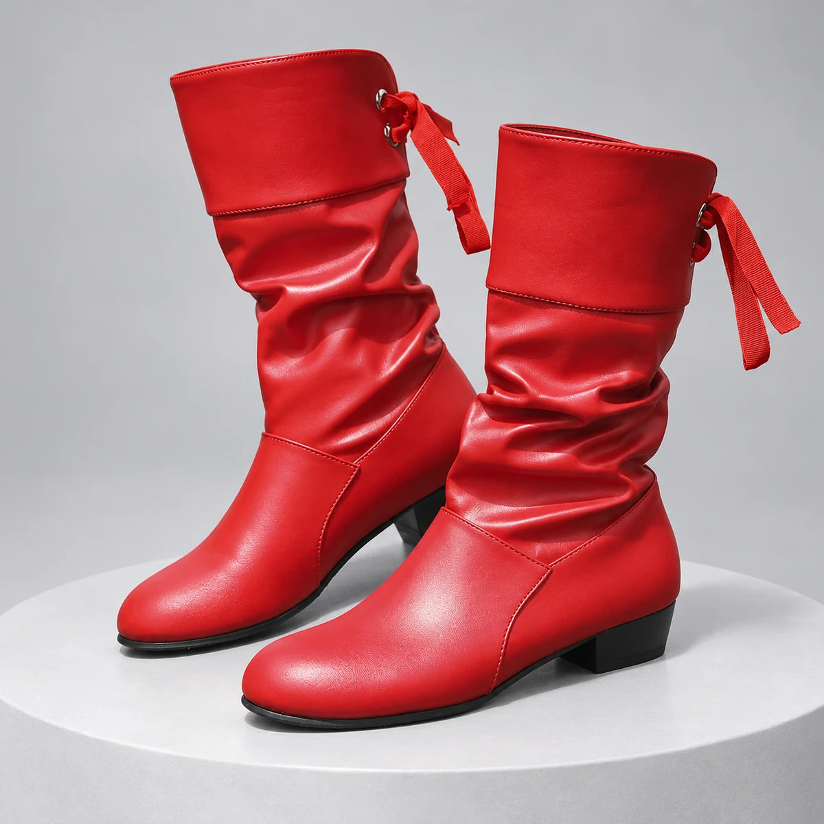Leather Boots | Florentina | Red | primary