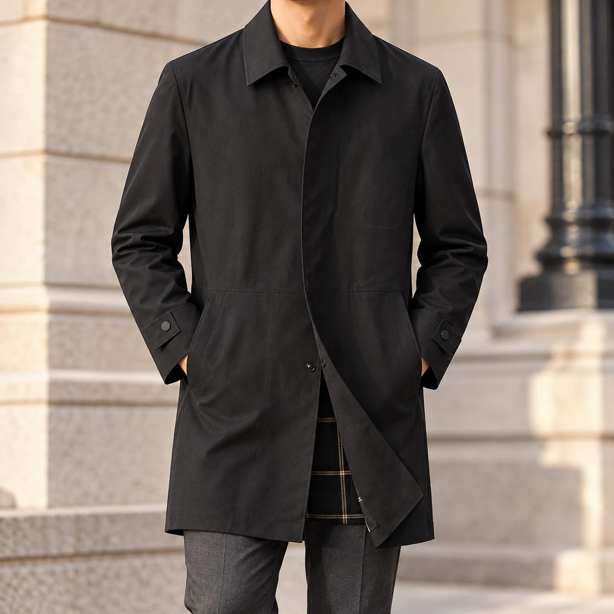Melchior Coat Black model