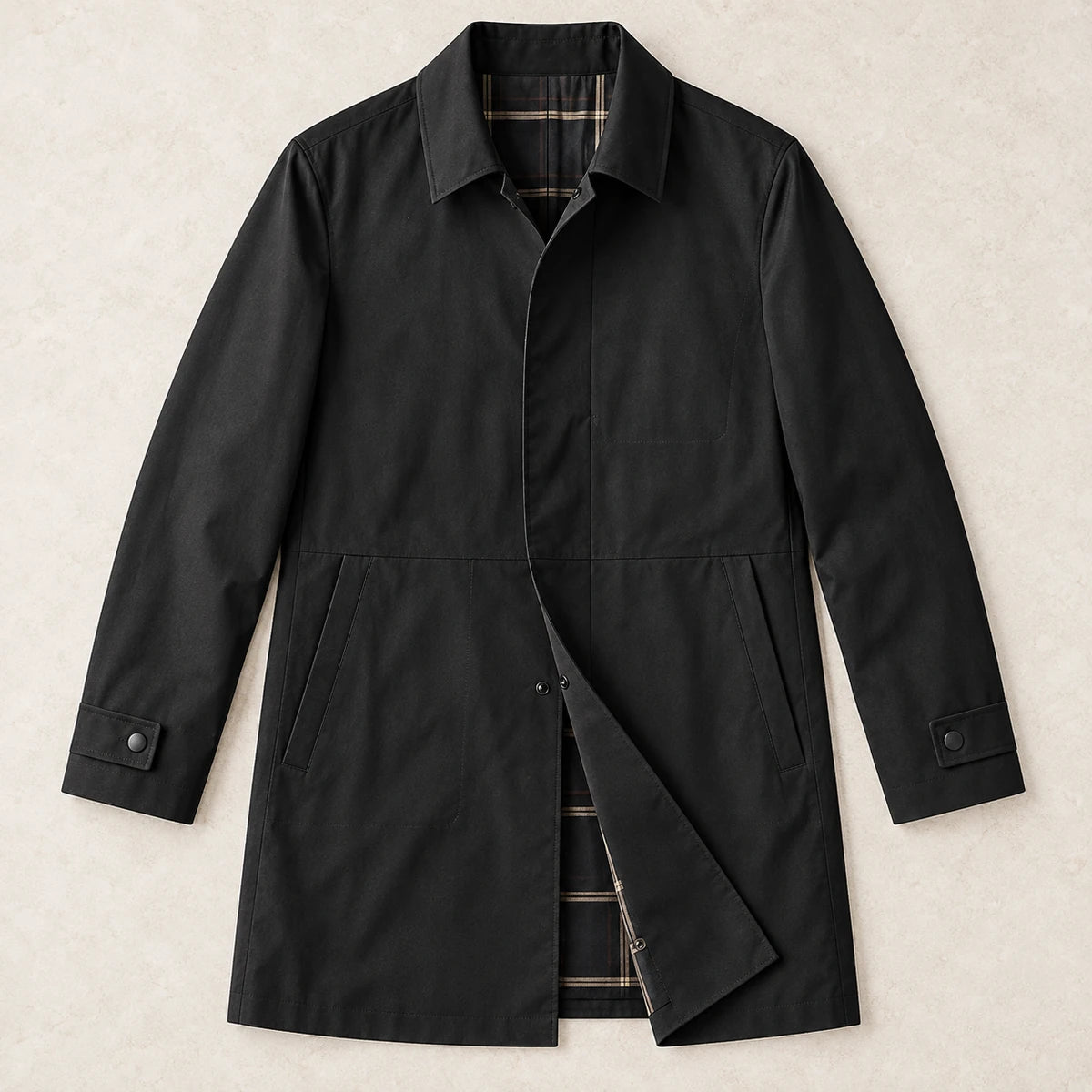 Melchior Coat Black overhead