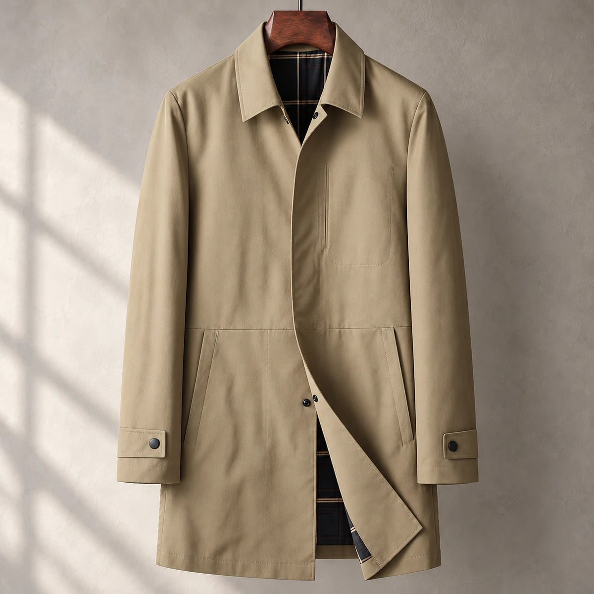 Melchior Coat Khaki front