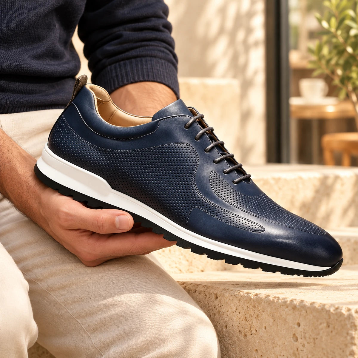 Oswin Sneakers Blue handheld