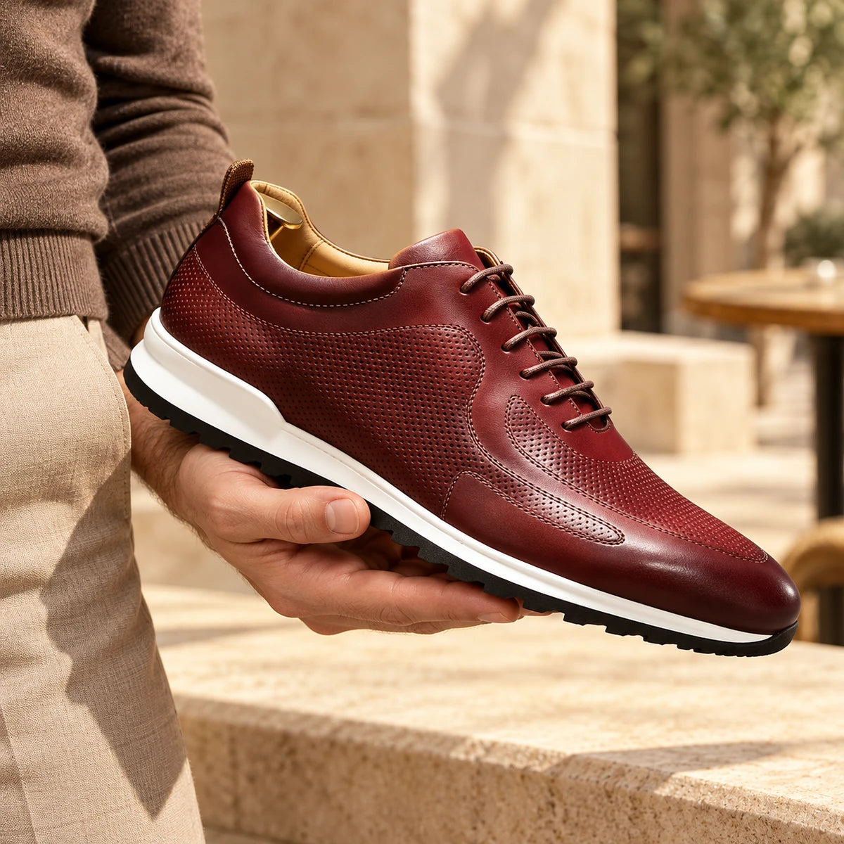 Oswin Sneakers Red handheld