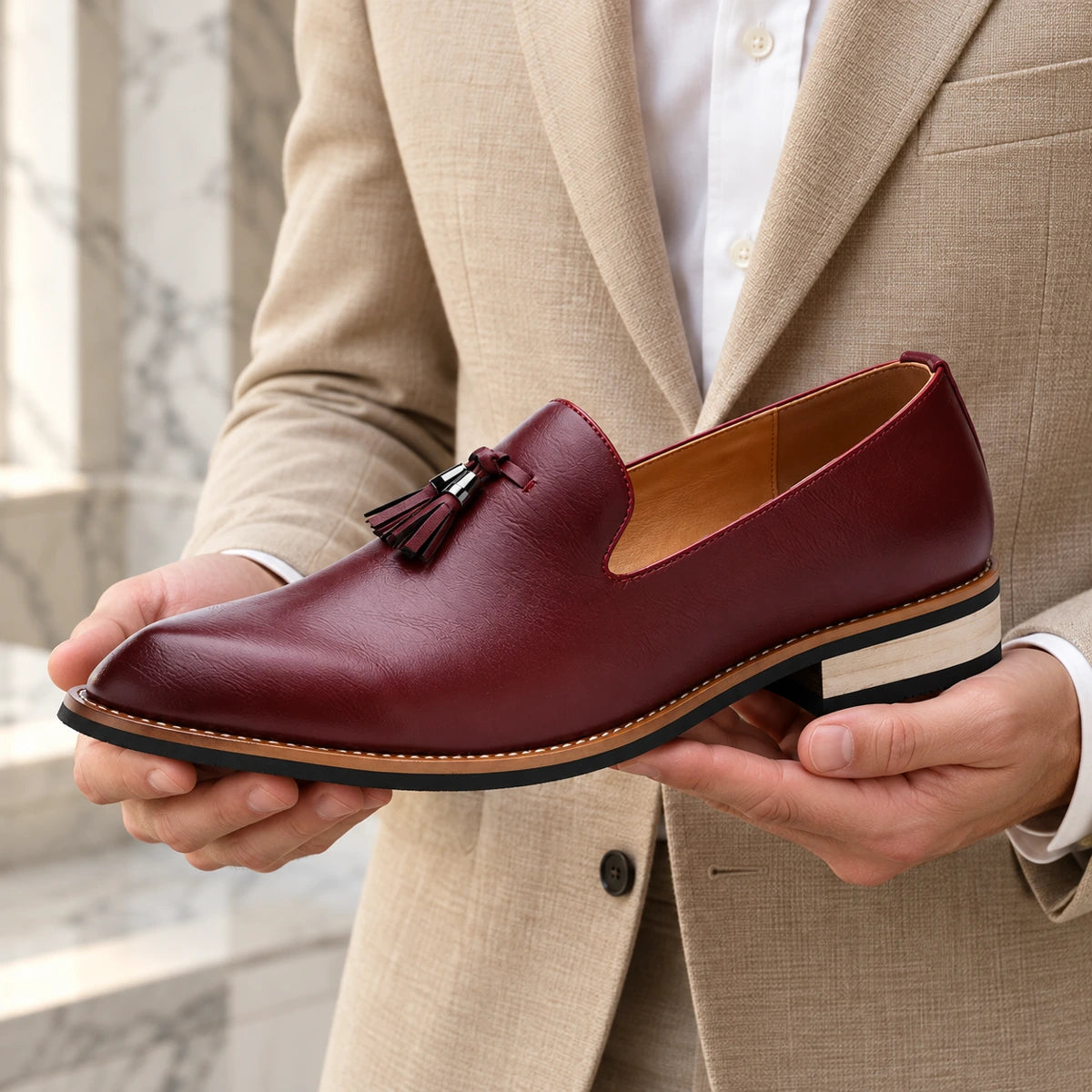 Leather Loafers | Forrest Red handheld