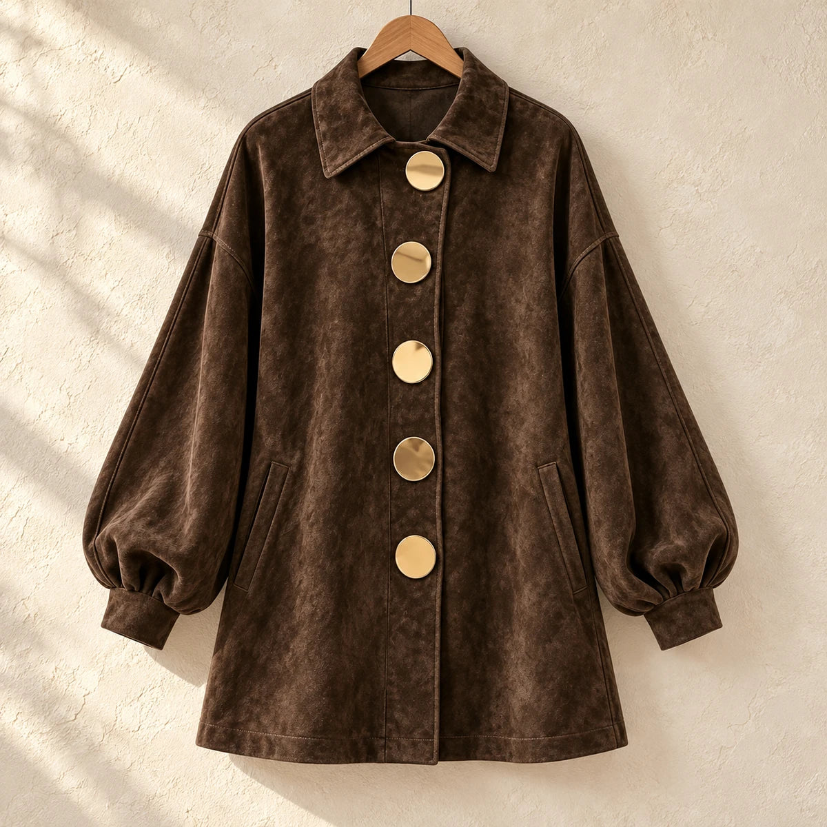 Rosalind Dress Brown hanger