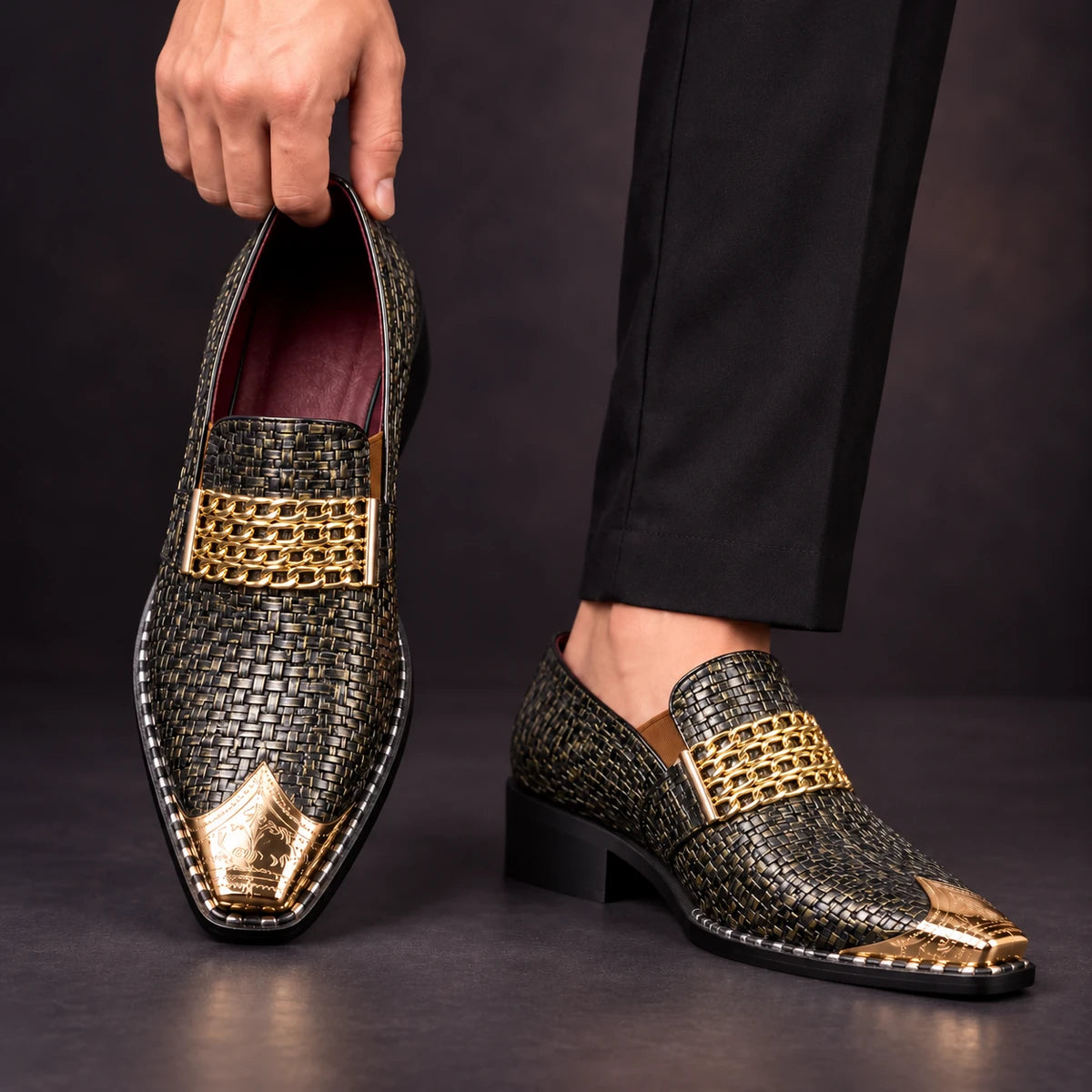 Leather Loafers | Lauritz Gold model handheld